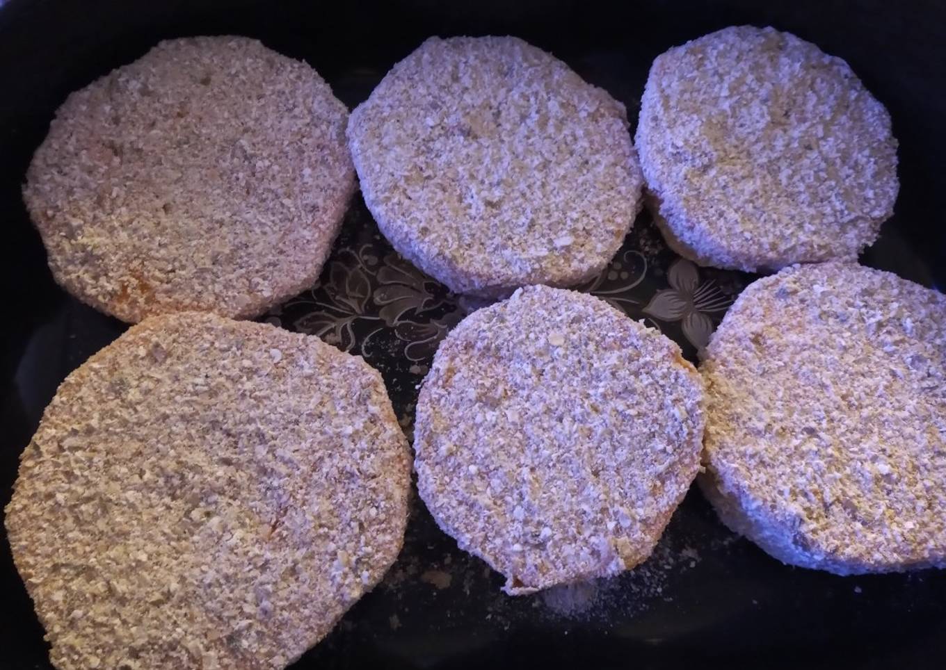 Milanesa de calabaza con avena