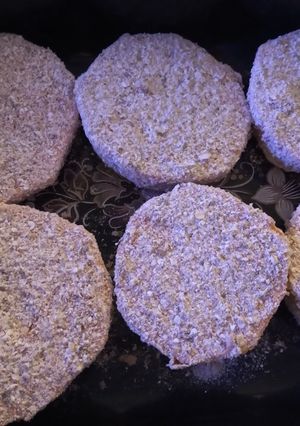Una foto de Milanesa de calabaza con avena