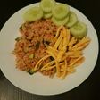 Nasi goreng pete ikan asin