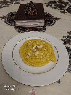عکسی از دستور حلوای کاسه شیرازی