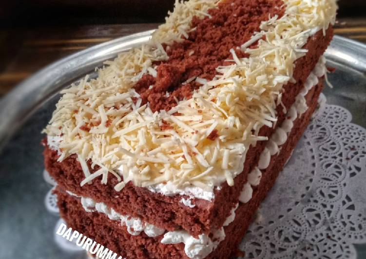 Cara Gampang Membuat Red Velvet Cake Kukus Anti Gagal