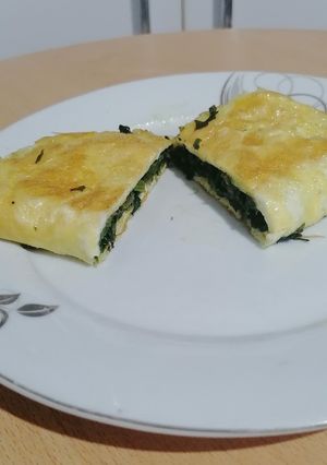 عکسی از دستور املت اسفناج