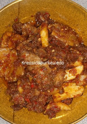 Foto resep Dendeng balado campur kentang dan jengkol