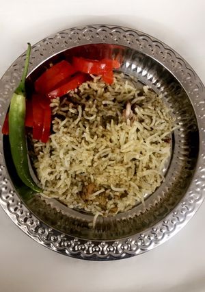 সবুজ পোলাও রেসিপির প্রধান ছবি