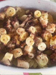 Una foto de Pulpo a la gallega