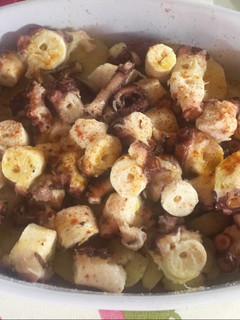 Una foto de Pulpo a la gallega