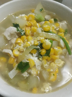 Foto resep Sup Jagung Labu Siam