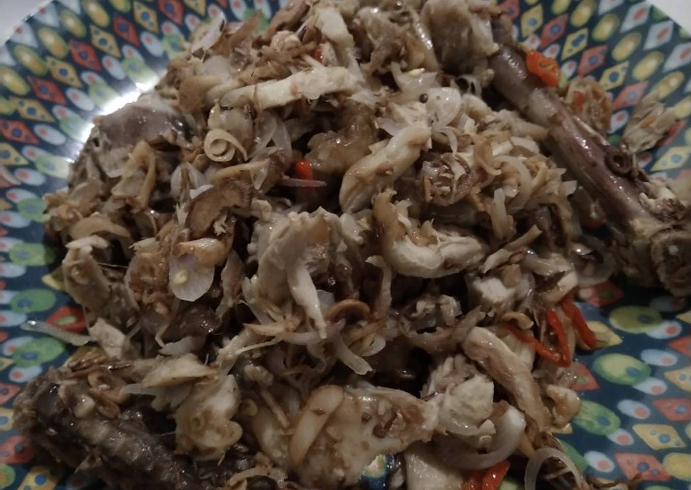 Ayam sambel bongkot (kecombrang)