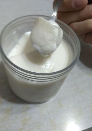 Una foto de Yogurth casero sin yoguthera