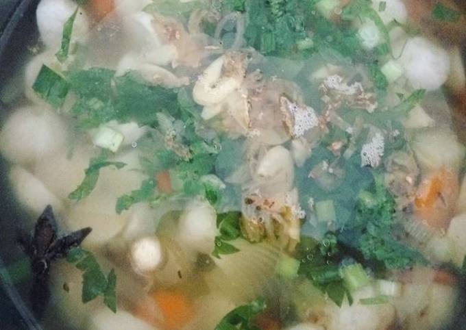 LangkahLangkah Membuat Sop Duo Bakso Ikan dan Wortel (No