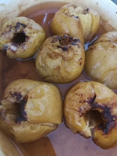 Una foto de Manzanas asadas