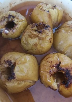 Una foto de Manzanas asadas