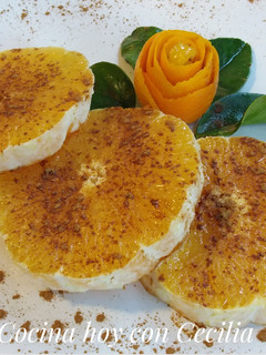 Una foto de Naranja con canela