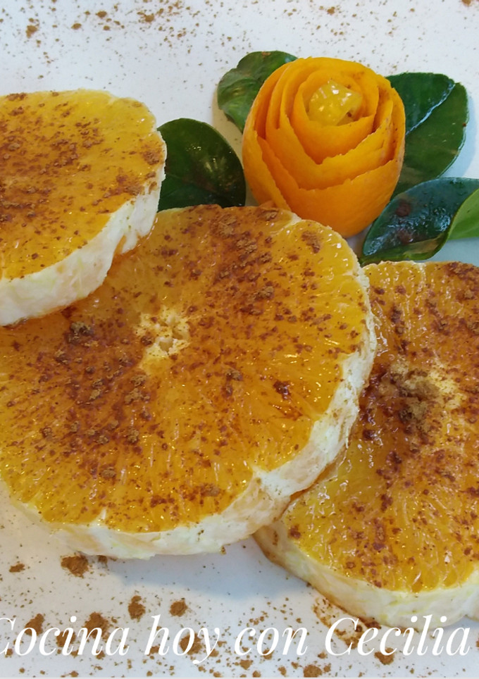 Una foto de Naranja con canela