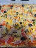 Pizza base de pollo
