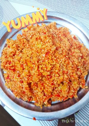 صورة لوصفة برغل وبندورة بطريقتي سهلة وطيبة