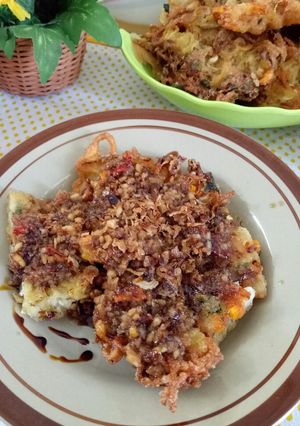 Foto resep Badak (bakwan) sayur mie & Sambal Kacang