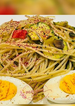 عکسی از دستور ماکارونی سبزیجات خاص