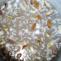 A picture of #sagoo and dry fruits.