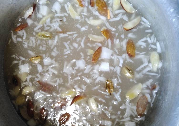 Recipe of Any-night-of-the-week #sagoo and dry fruits