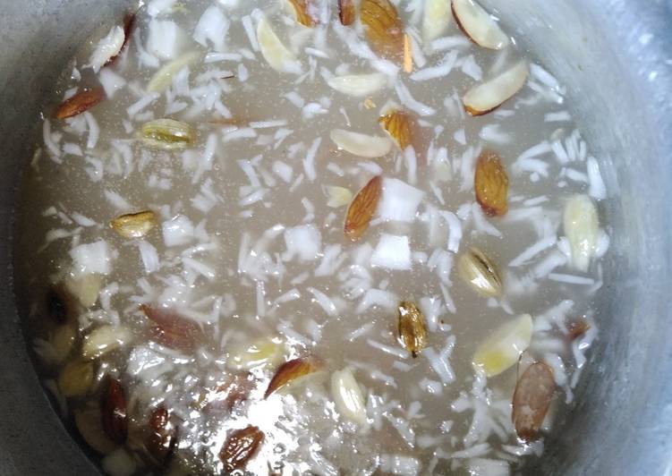 Recipe of Super Quick Homemade #sagoo and dry fruits