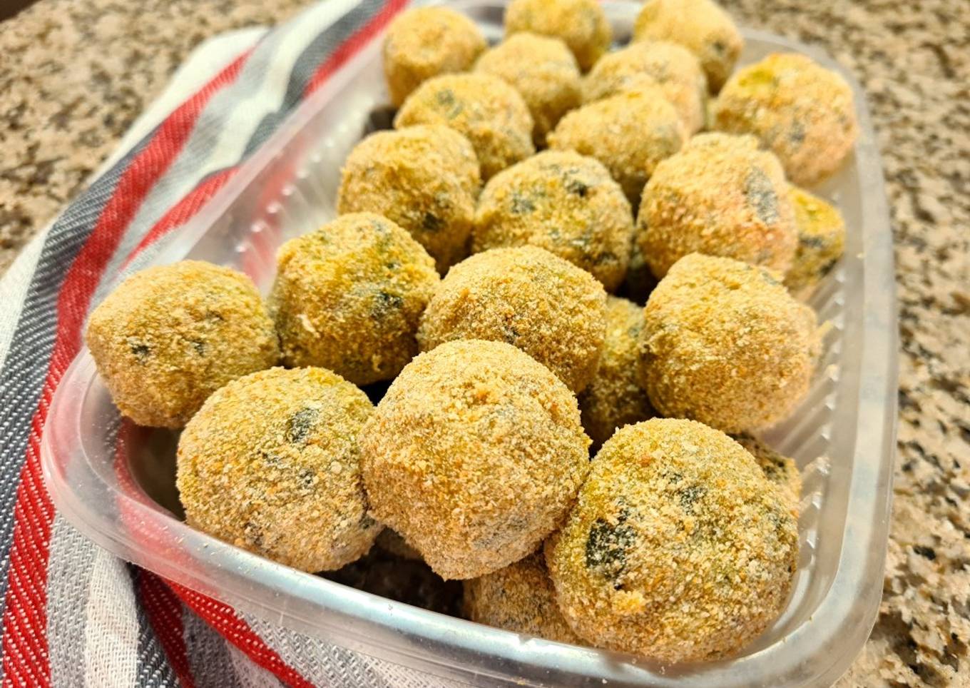 Albóndigas de polenta y brócoli 🥦