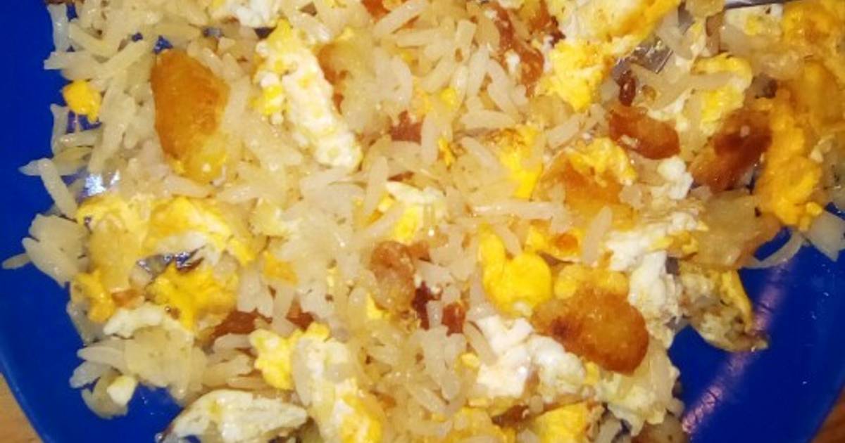 Huevo con papas y arroz Receta de edite_val- Cookpad