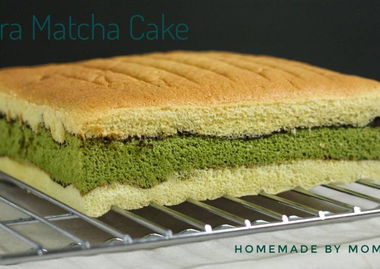 Resep: Matcha Ogura Cake irit anti gagal