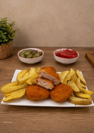 عکسی از دستور ناگت مرغ خانگی