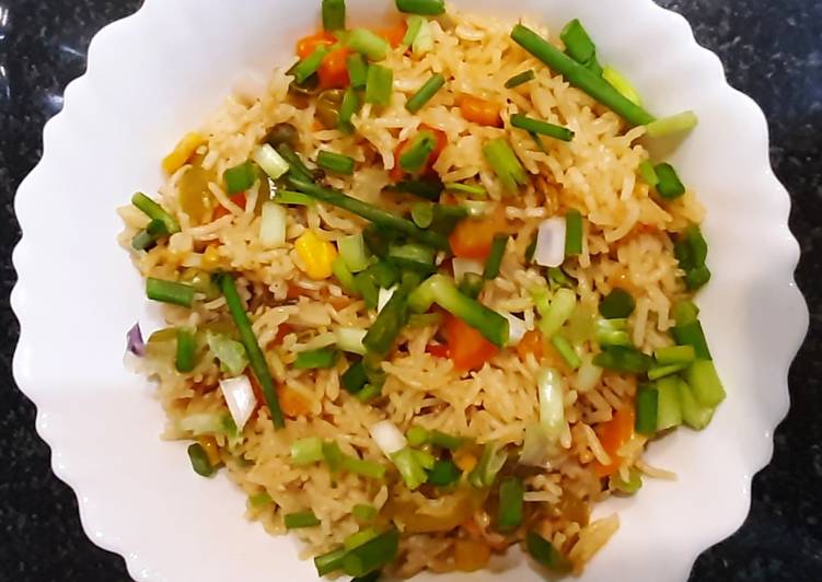 Schezwan veggie rice