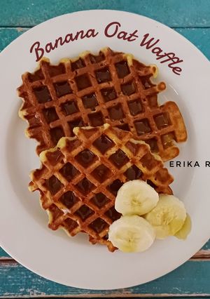 Foto resep Banana Oat Waffle