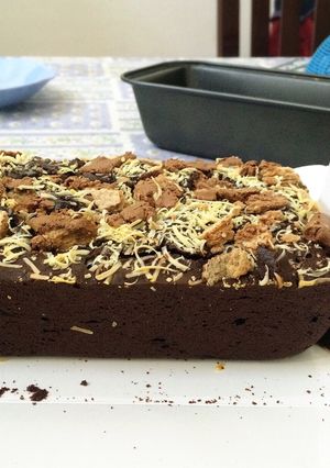 Foto resep Brownies Kitkat lumeeerr (No Mixer)