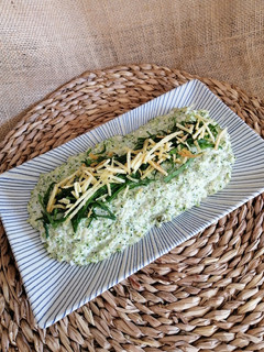 Una foto de Ensaladilla de brócoli con mayonesa de caqui