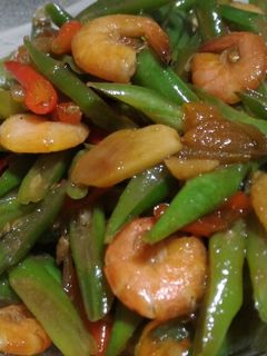 Foto resep Oseng udang buncis