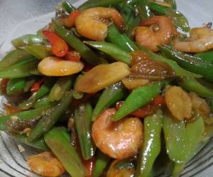 Resep mudah Oseng udang buncis Paling Enak