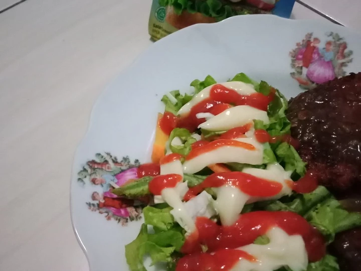 Langkah Gampang Membuat Resep  Salad Sayur Simple yang Lezat, Lezat Sekali