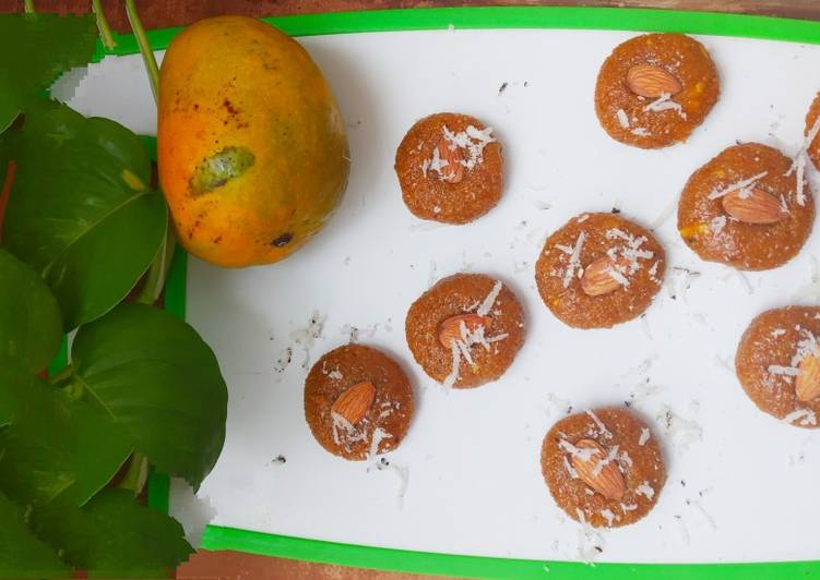 Recipe of Super Quick Homemade Mango Mawa peda