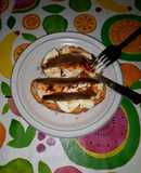 Tostadas de queso fresco picante con anchoas