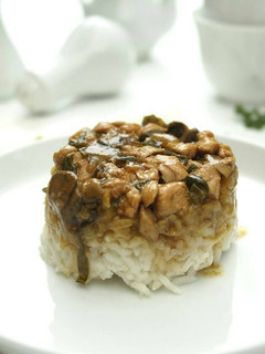 Foto resep Nasi Tim Ayam Jamur #Maree
