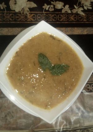 صورة لوصفة شوربة عدس بالنعناع