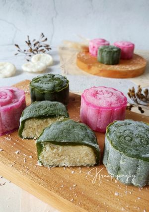 Foto resep Coconut Snow Skin Mooncake