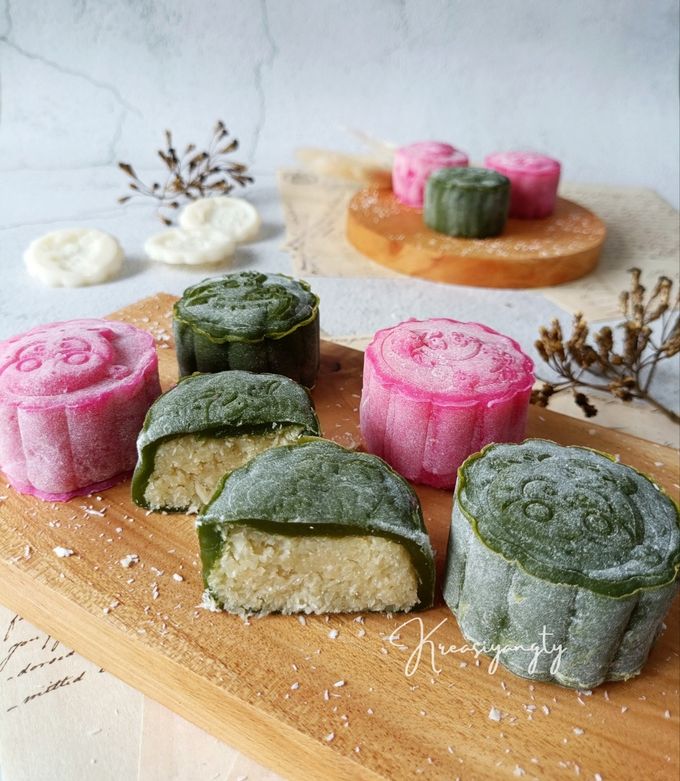 Foto resep Coconut Snow Skin Mooncake