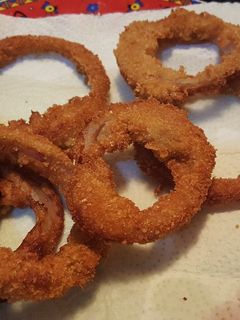 Una foto de Aros de cebolla