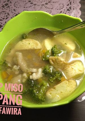 Foto resep Sup/sop miso jepang mudah