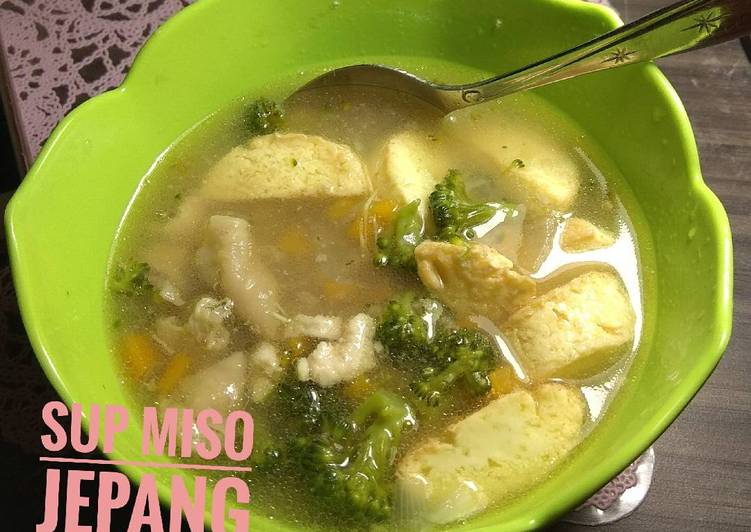 Cara Gampang Menyiapkan Sup/sop miso jepang mudah yang Lezat Sekali