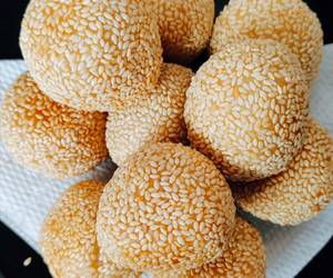 Siap Saji Onde-onde isi kacang ijo Ala Restoran Siap Saji Onde-onde isi kacang ijo Ala Restoran