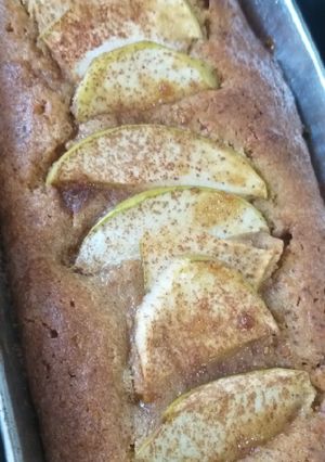 Una foto de Budín de manzana con azúcar mascabo