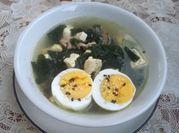 Gambar sup wakame telur