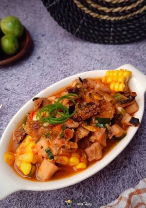 Foto resep Gurita Saus Padang