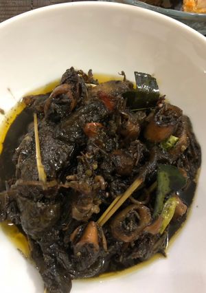Foto resep Cumi telor hitam pedas #pencurinasi#siapramadhan